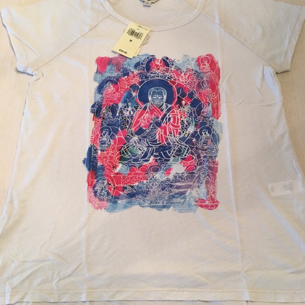 NWT Buddha Lucky Lotus Lucky Brand tee shirt - Picture 2 of 5